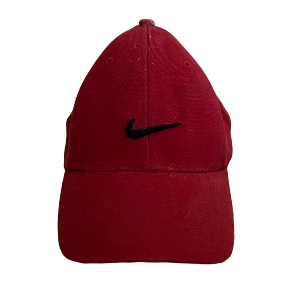 Mens Vintage 90s Red & Black Nike Hat